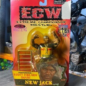 Vintage 1999 ECW Wrestling New Jack Action Figure